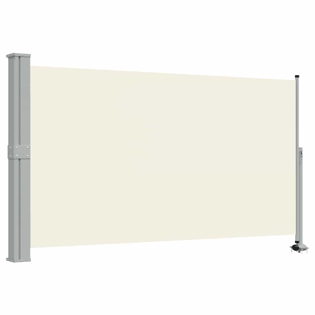 vidaXL Tarasowa, zwijana markiza boczna, 140 x 300 cm, kremowa