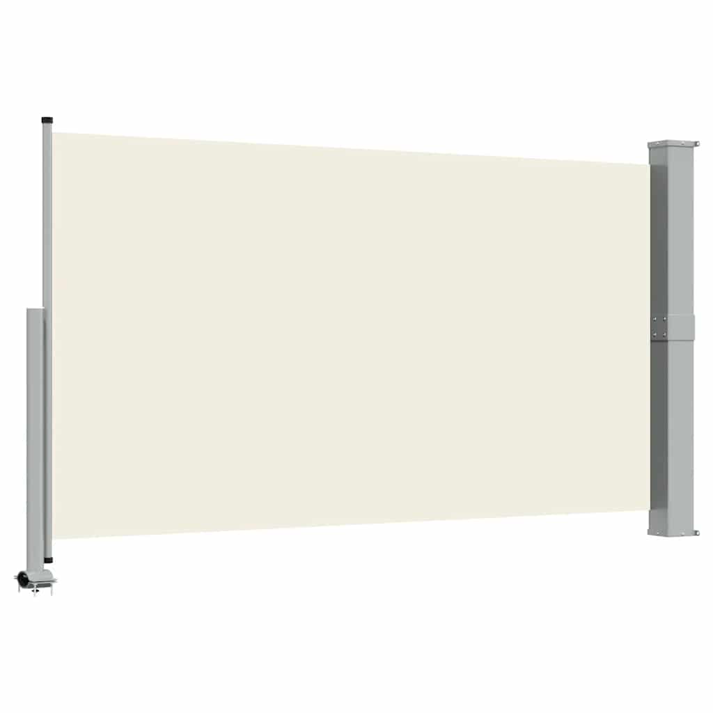 vidaXL Tarasowa, zwijana markiza boczna, 140 x 300 cm, kremowa