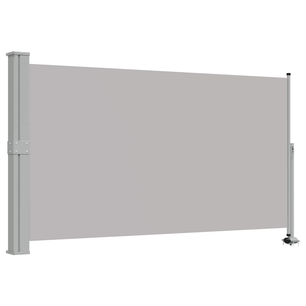 vidaXL Tarasowa, zwijana markiza boczna, 140 x 300 cm, szara