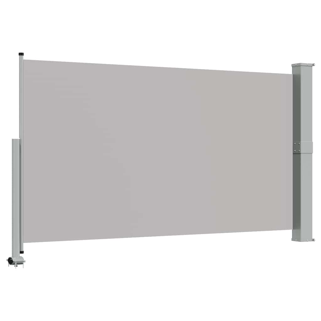 vidaXL Tarasowa, zwijana markiza boczna, 140 x 300 cm, szara
