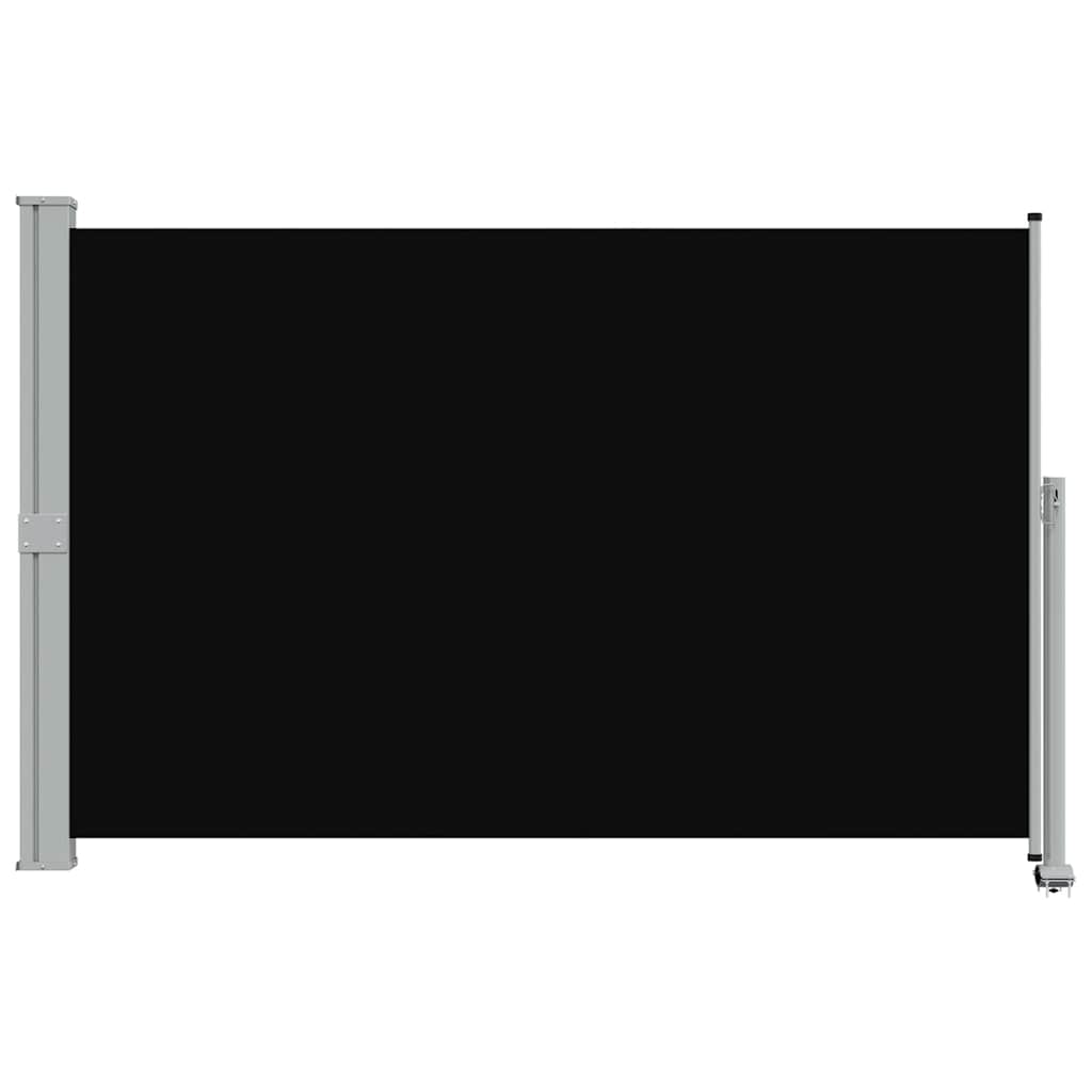 vidaXL Tarasowa, zwijana markiza boczna, 160 x 300 cm, czarna