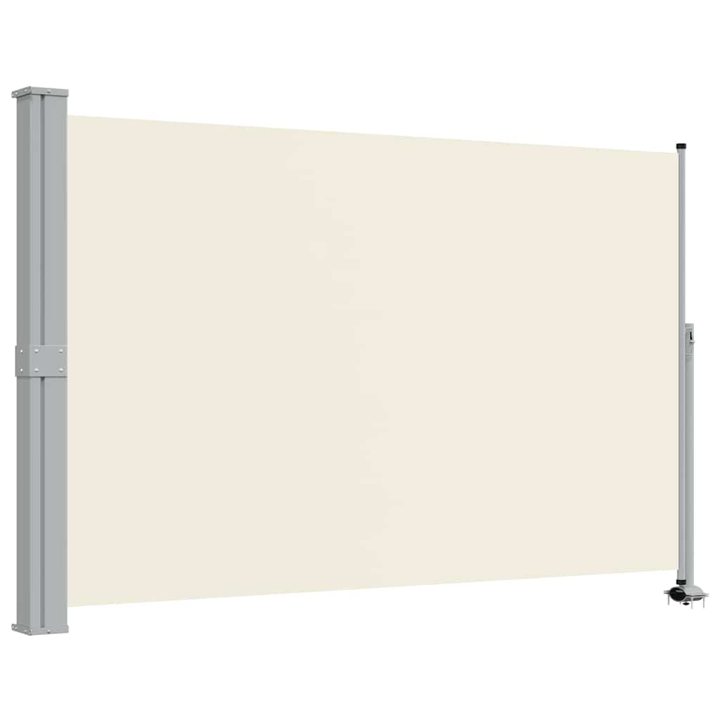 vidaXL Tarasowa, zwijana markiza boczna, 160 x 300 cm, kremowa