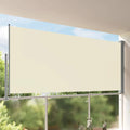 vidaXL Tarasowa, zwijana markiza boczna, 160 x 300 cm, kremowa