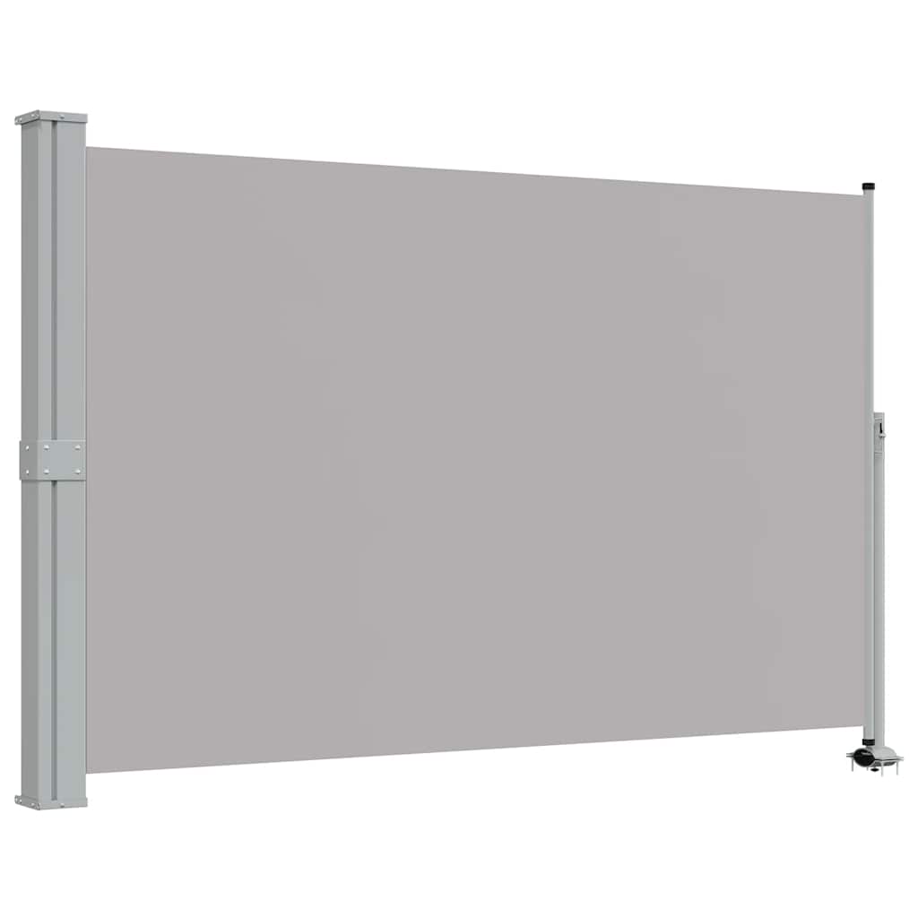 vidaXL Tarasowa, zwijana markiza boczna, 160 x 300 cm, szara