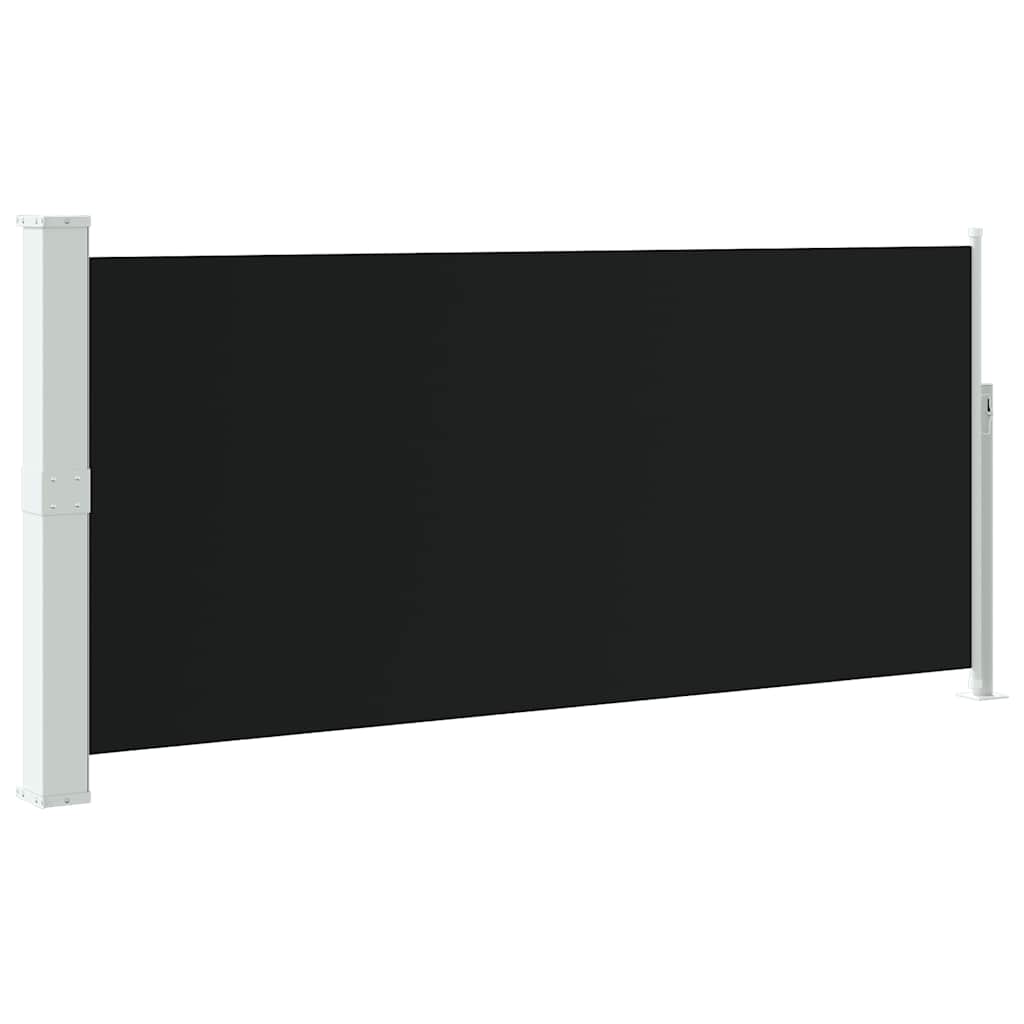 vidaXL Zwijana markiza boczna, 140 x 300 cm, czarna