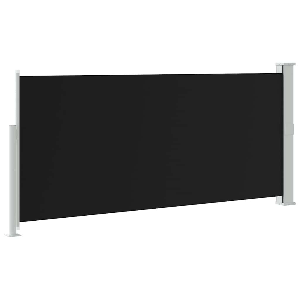 vidaXL Zwijana markiza boczna, 140 x 300 cm, czarna