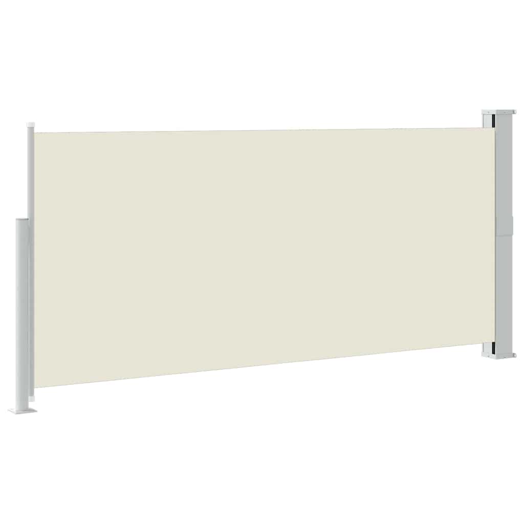 vidaXL Zwijana markiza boczna, 140 x 300 cm, kremowa