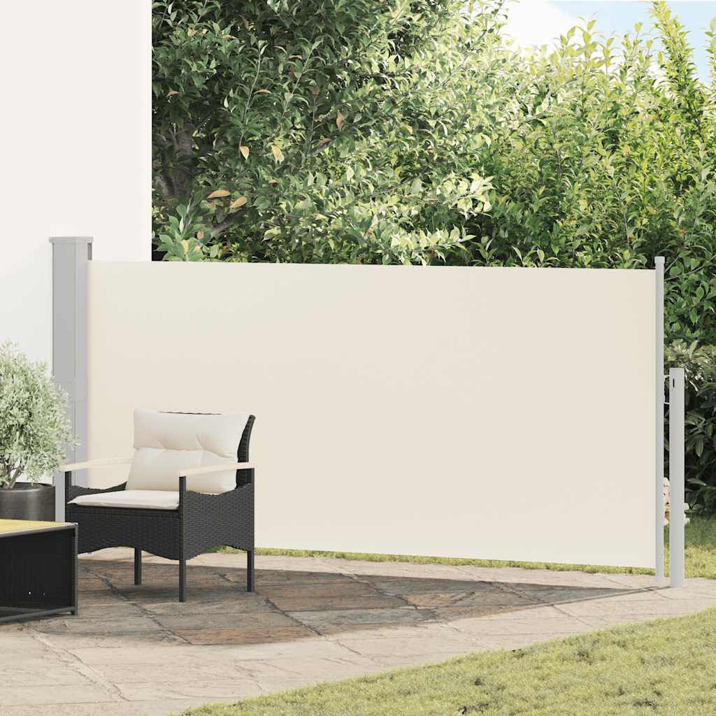 vidaXL Zwijana markiza boczna, 140 x 300 cm, kremowa