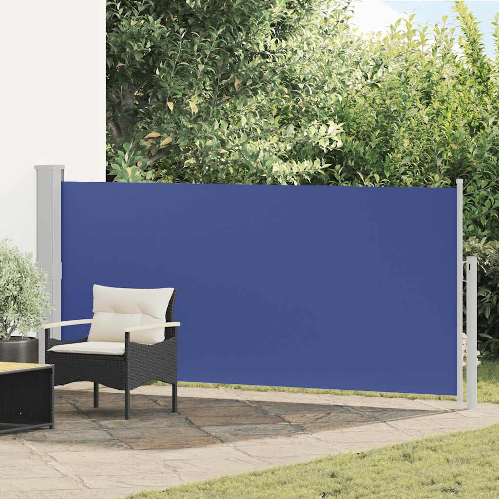 vidaXL Zwijana markiza boczna, 140 x 300 cm, niebieska