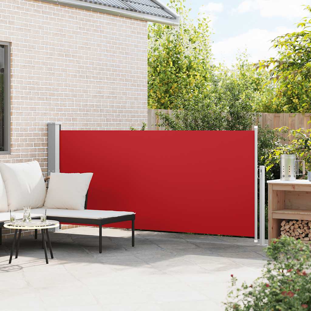 vidaXL Zwijana markiza boczna, 140 x 300 cm, czerwona