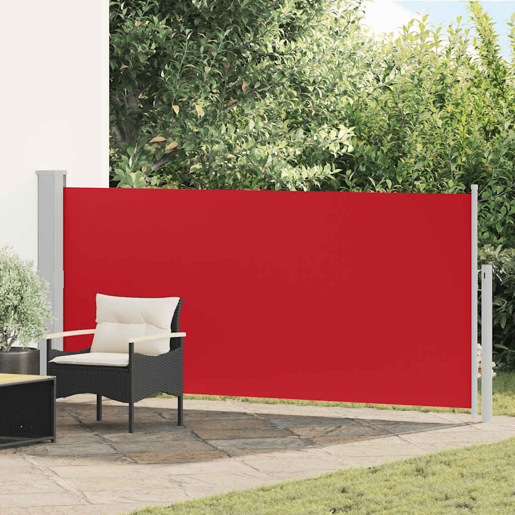 vidaXL Zwijana markiza boczna, 140 x 300 cm, czerwona