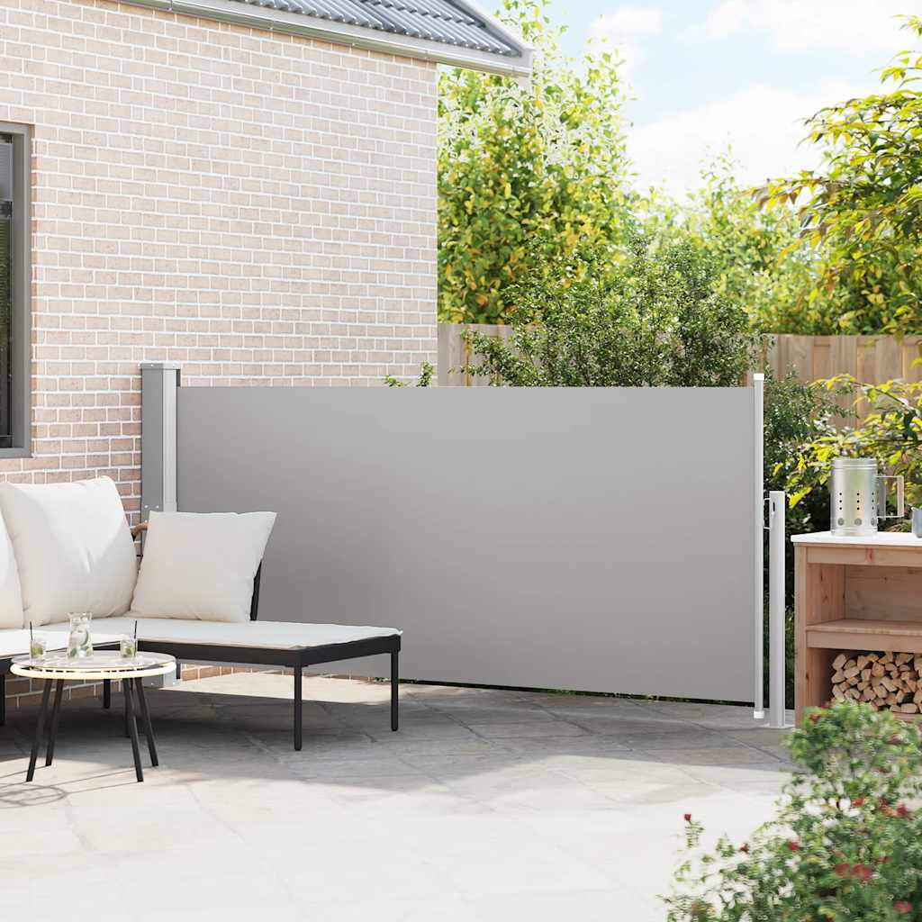 vidaXL Zwijana markiza boczna, 140 x 300 cm, szara