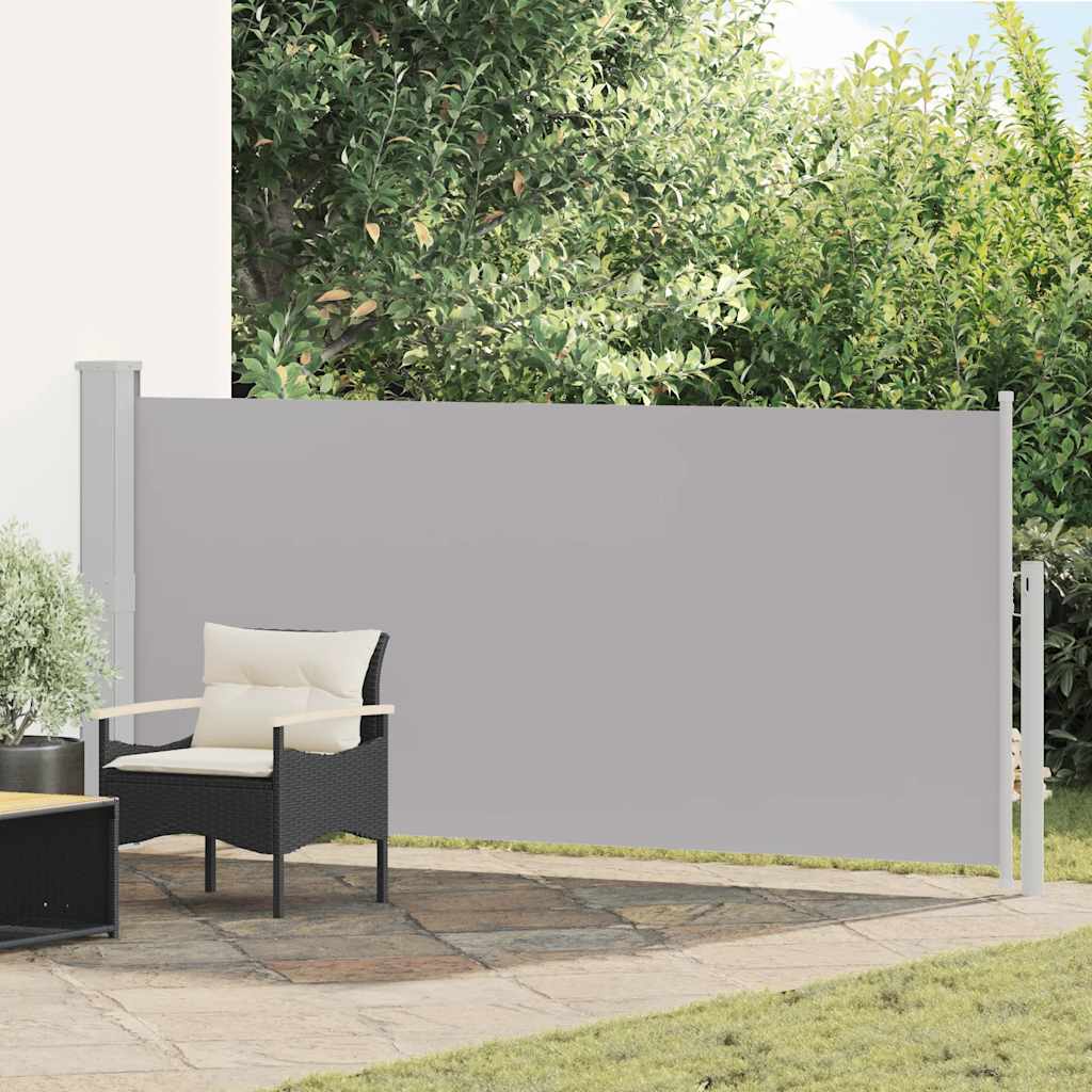 vidaXL Zwijana markiza boczna, 140 x 300 cm, szara