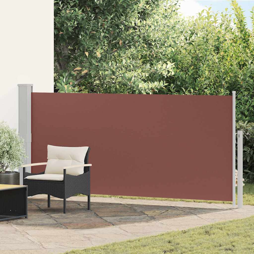 vidaXL Zwijana markiza boczna, 140 x 300 cm, brązowa