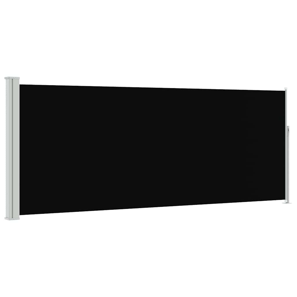 vidaXL Zwijana markiza boczna, 120 x 300 cm, czarna