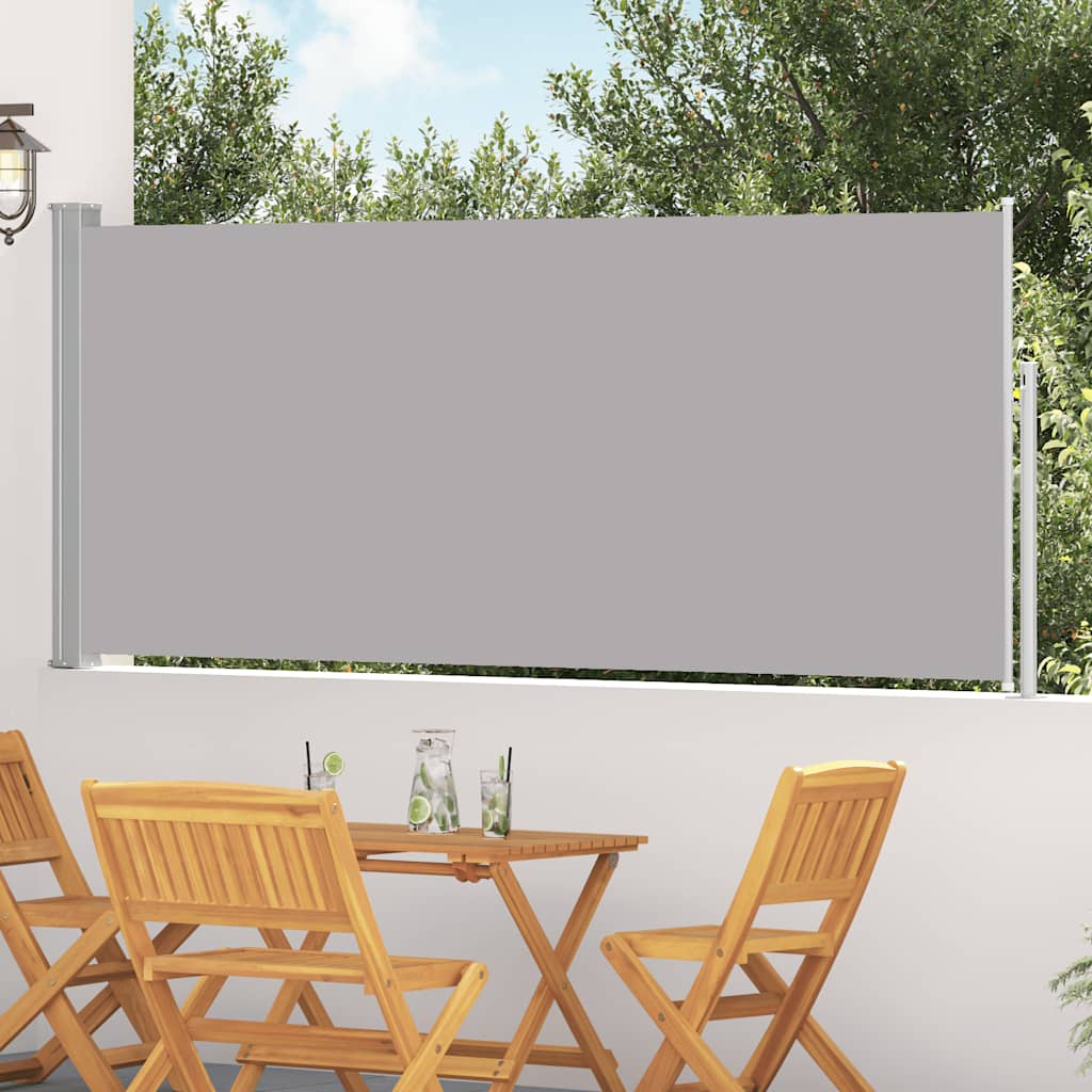 vidaXL Zwijana markiza boczna, 120 x 300 cm, szara