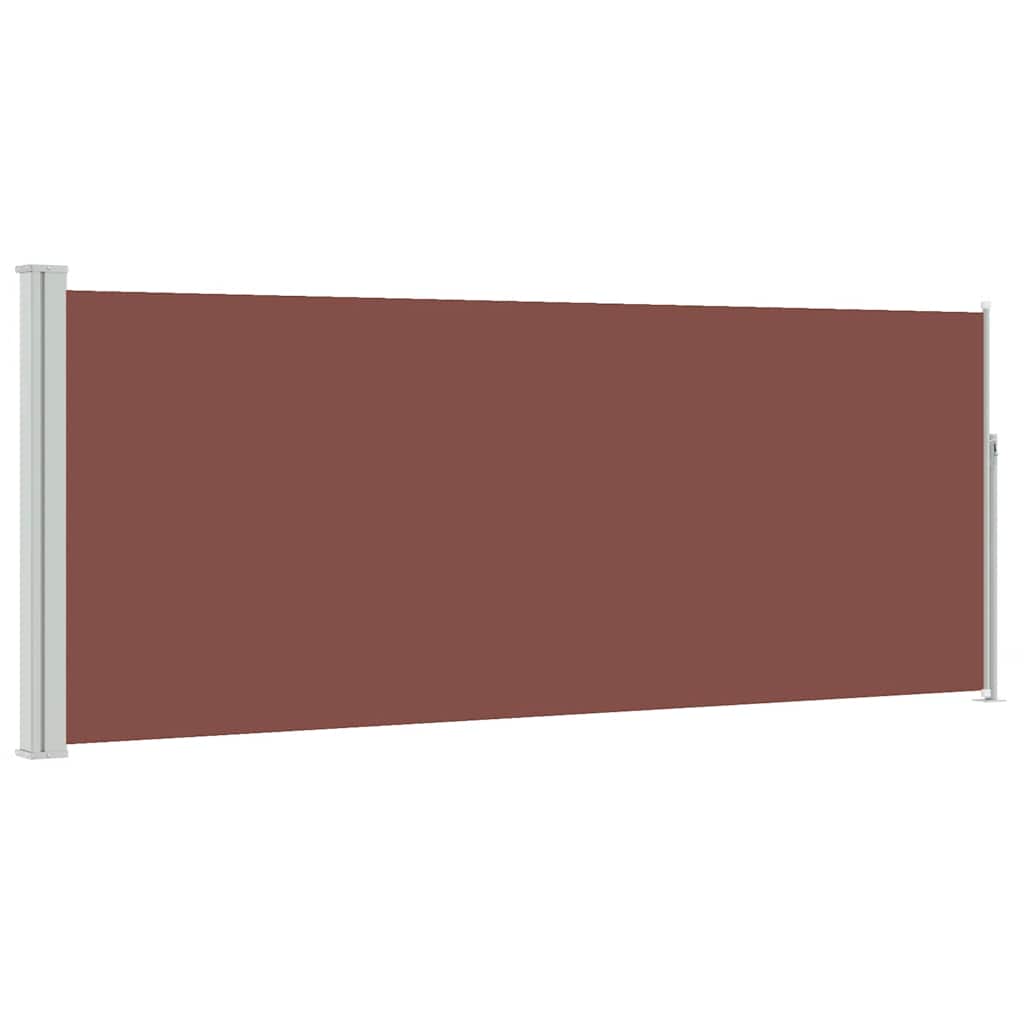 vidaXL Zwijana markiza boczna, 120 x 300 cm, brązowa