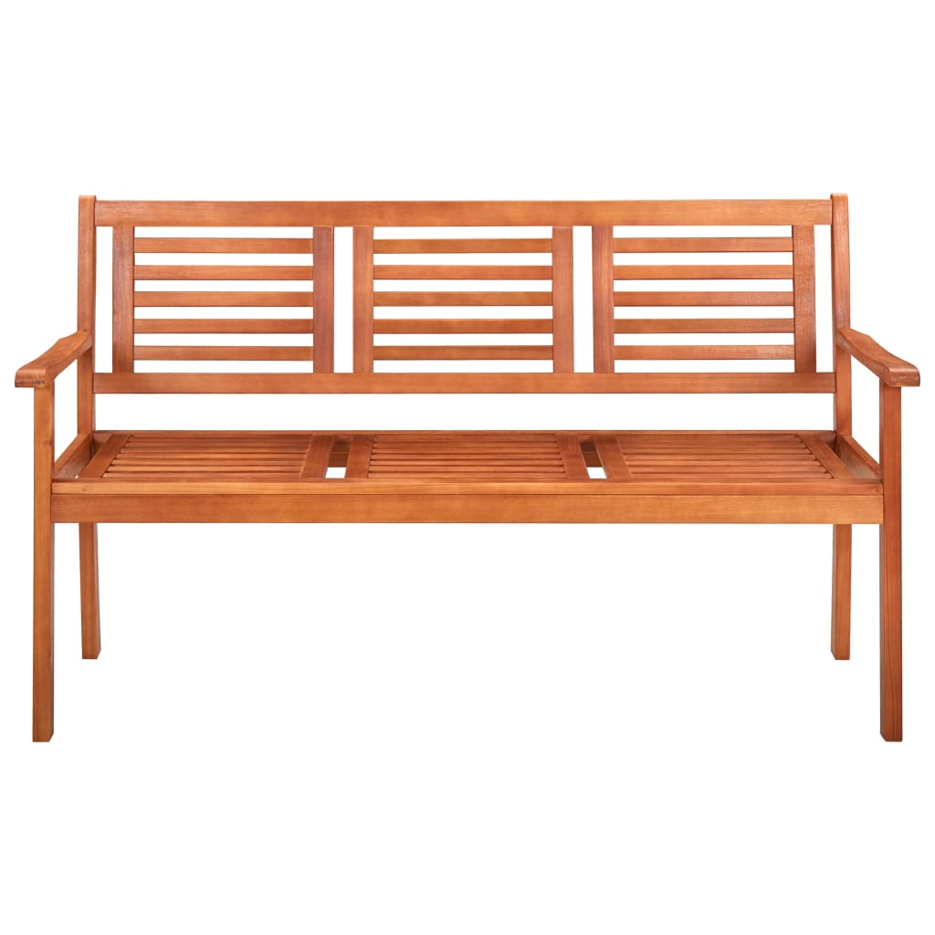 vidaXL Trzyosobowa ławka ogrodowa, 150 cm, lite drewno eukaliptusowe