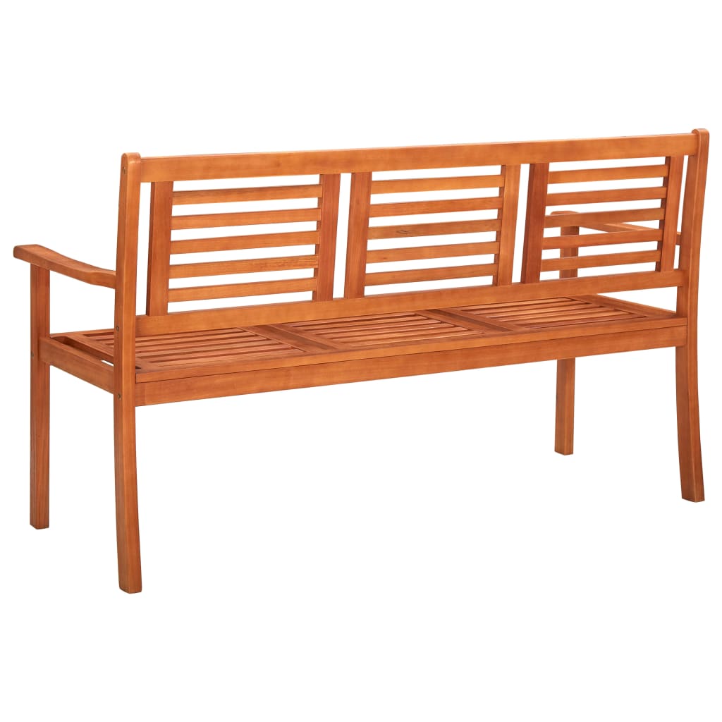 vidaXL Trzyosobowa ławka ogrodowa, 150 cm, lite drewno eukaliptusowe