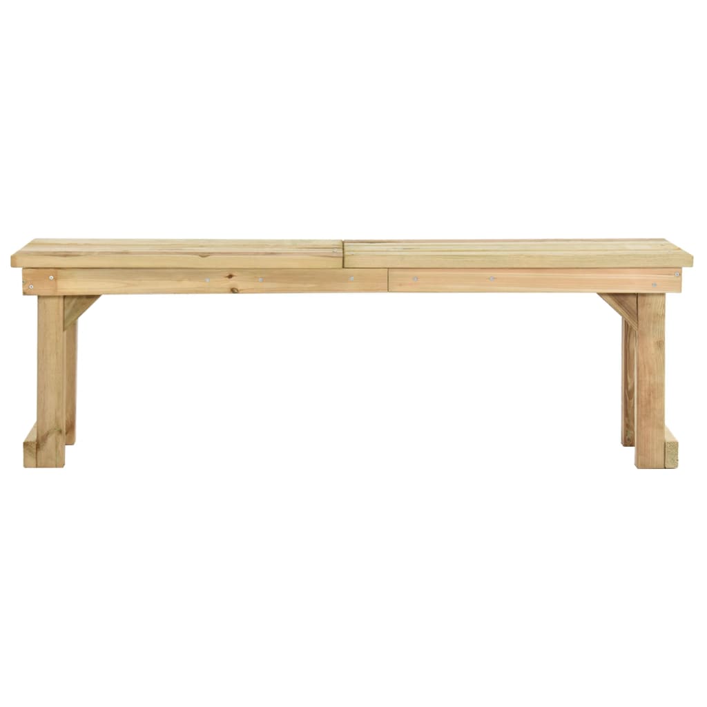 vidaXL Ławka ogrodowa, 140 cm, impregnowane drewno sosnowe