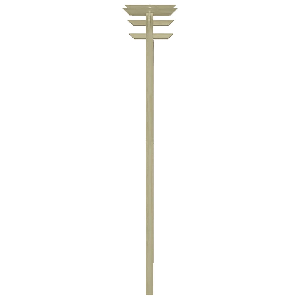 vidaXL Pergola ogrodowa, impregnowane drewno sosnowe, 180x210x40cm