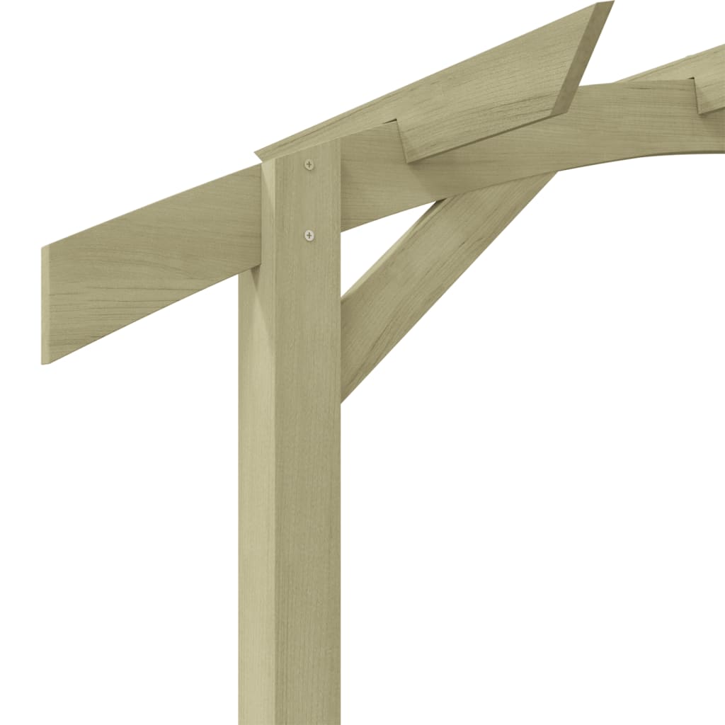vidaXL Pergola ogrodowa, impregnowane drewno sosnowe, 180x210x40cm