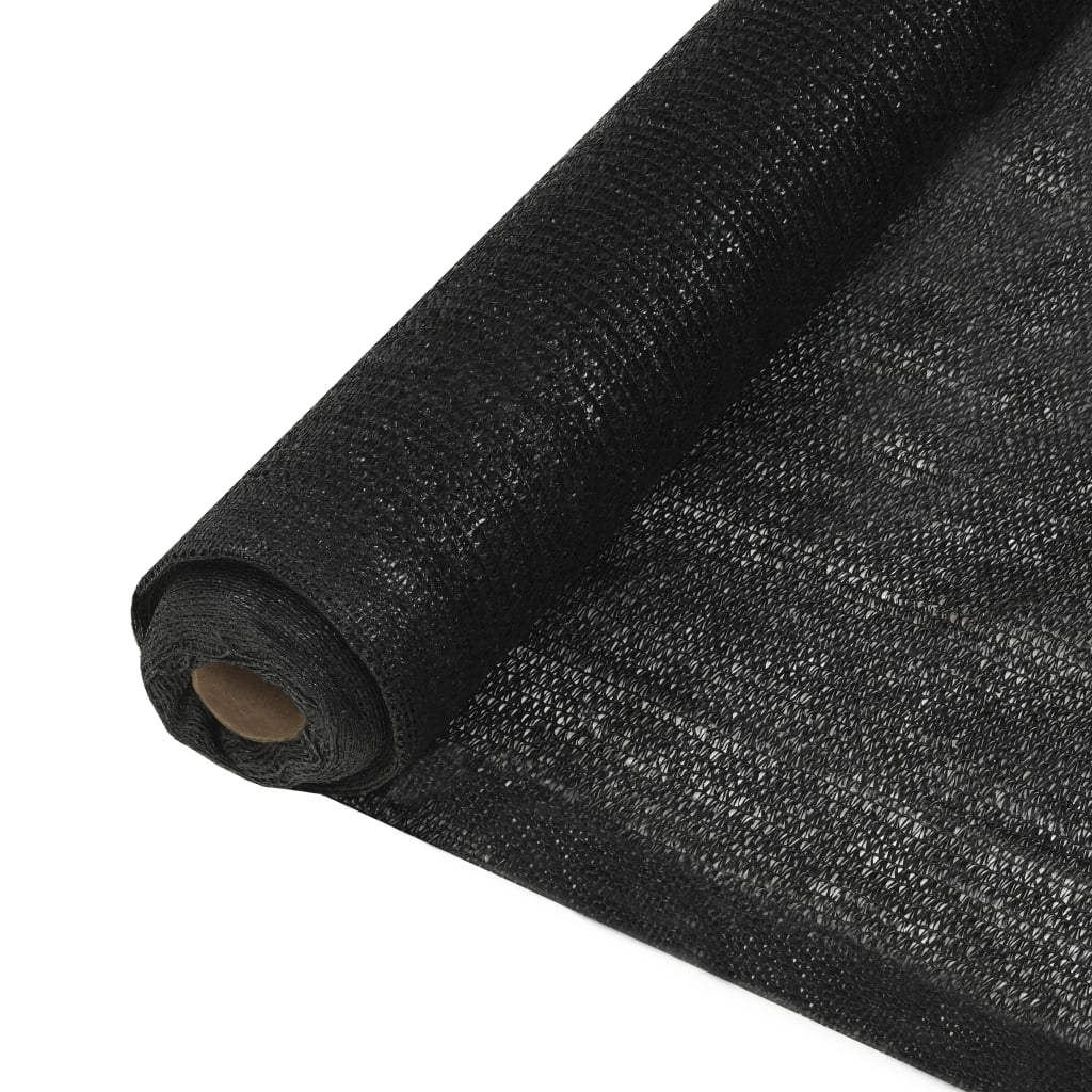 vidaXL Siatka osłaniająca HDPE, 1,5x25 m, czarna