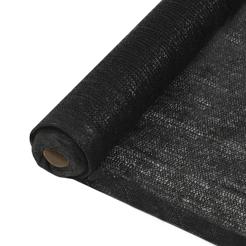 vidaXL Siatka osłaniająca HDPE, 2x25 m, czarna