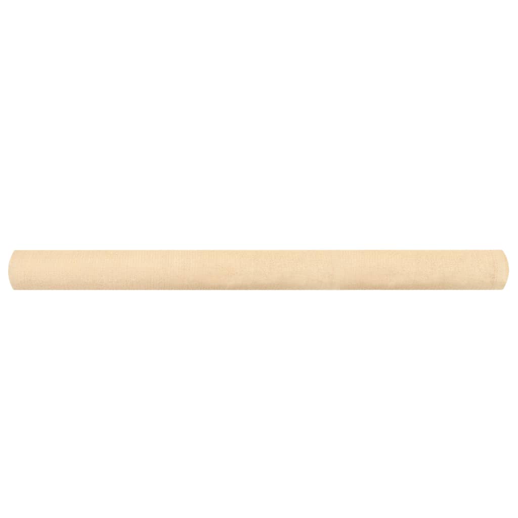 vidaXL Siatka osłaniająca HDPE, 1,5x25 m, beżowa