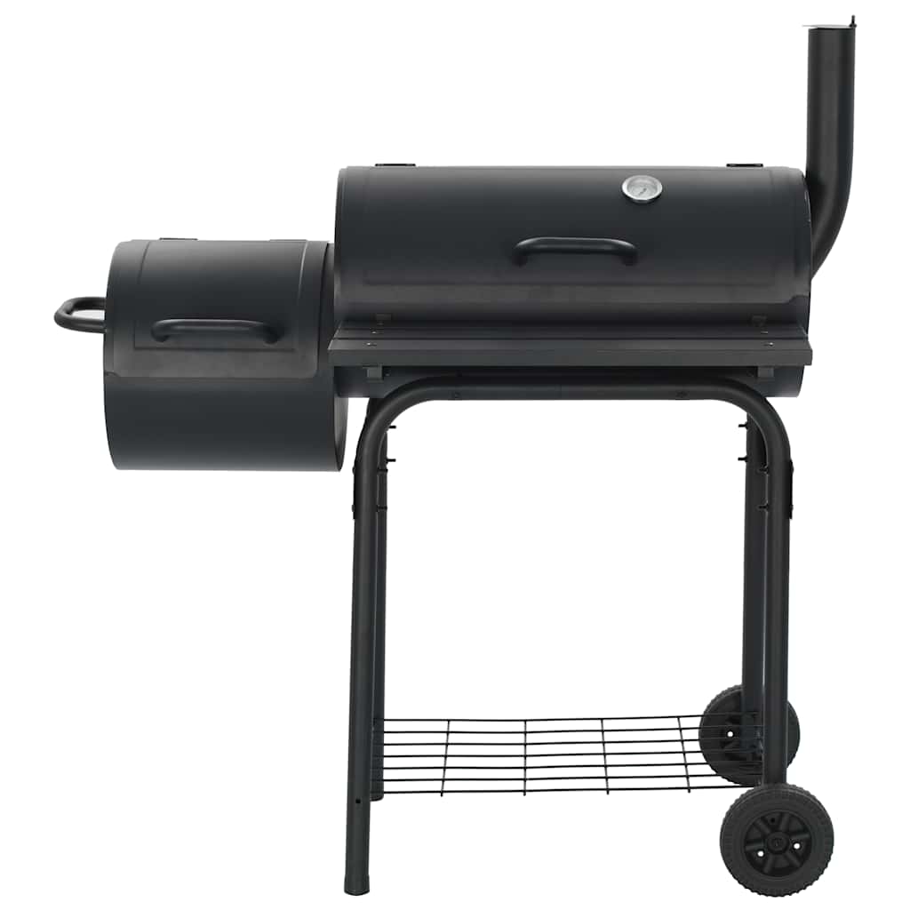 vidaXL Klasyczny grill z wędzarnią na węgiel drzewny