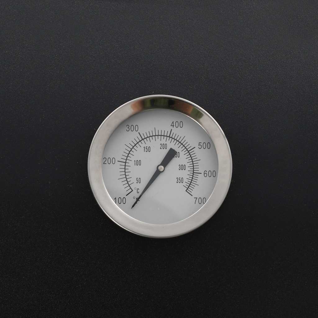 vidaXL Klasyczny grill z wędzarnią na węgiel drzewny