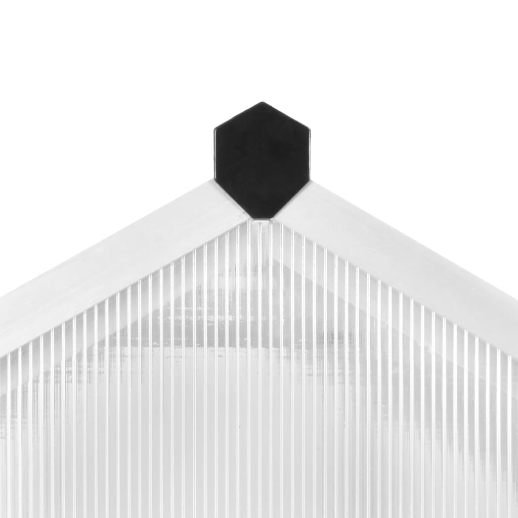 vidaXL Szklarnia z ramą aluminiową, 302x190x195 cm, 11,19 m³