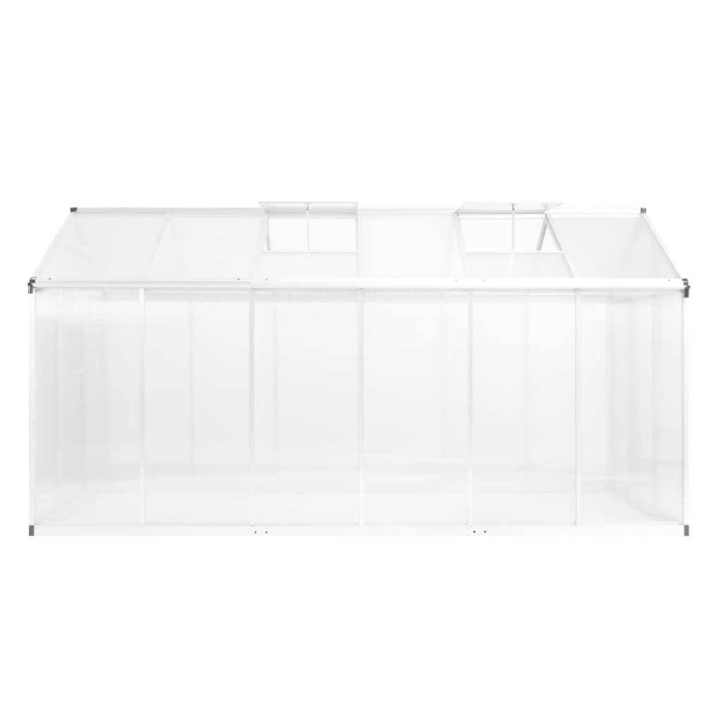 vidaXL Szklarnia z aluminiową ramą, 362x190x195 cm, 13,41 m³