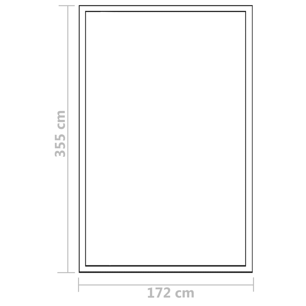 vidaXL Szklarnia z aluminiową ramą, 362x190x195 cm, 13,41 m³