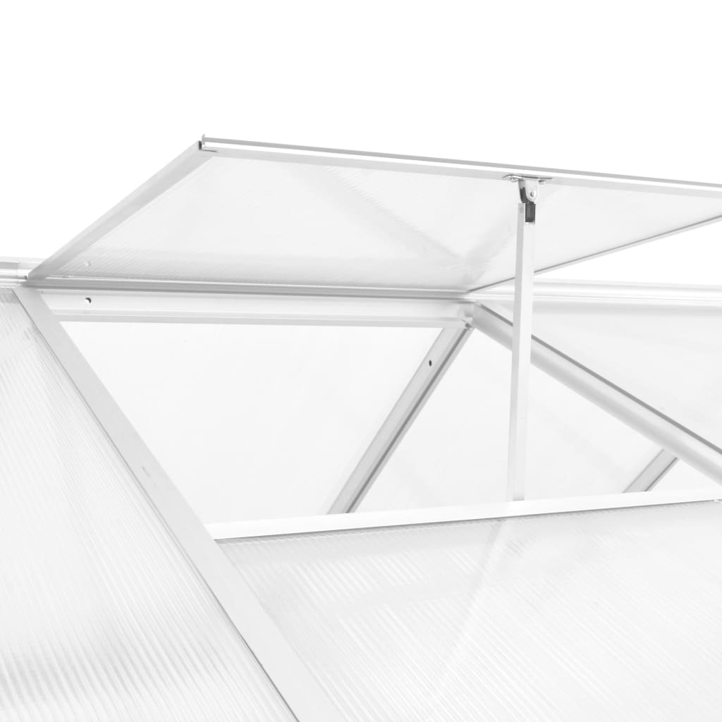 vidaXL Szklarnia z aluminiową ramą, 362x190x195 cm, 13,41 m³