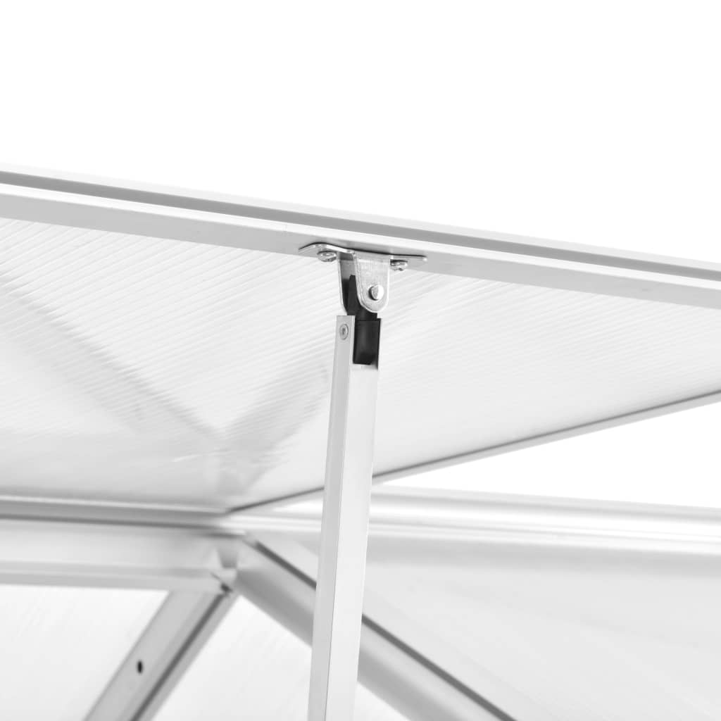 vidaXL Szklarnia z aluminiową ramą, 362x190x195 cm, 13,41 m³