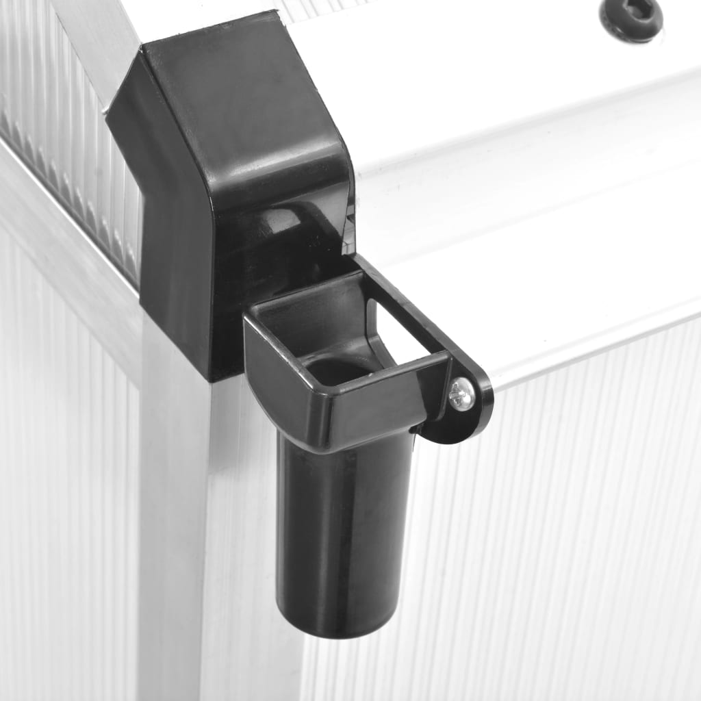 vidaXL Szklarnia z aluminiową ramą, 362x190x195 cm, 13,41 m³