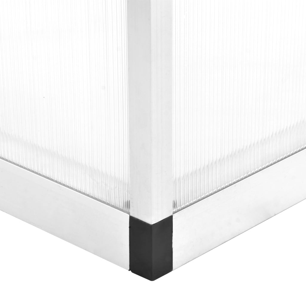 vidaXL Szklarnia z aluminiową ramą, 362x190x195 cm, 13,41 m³