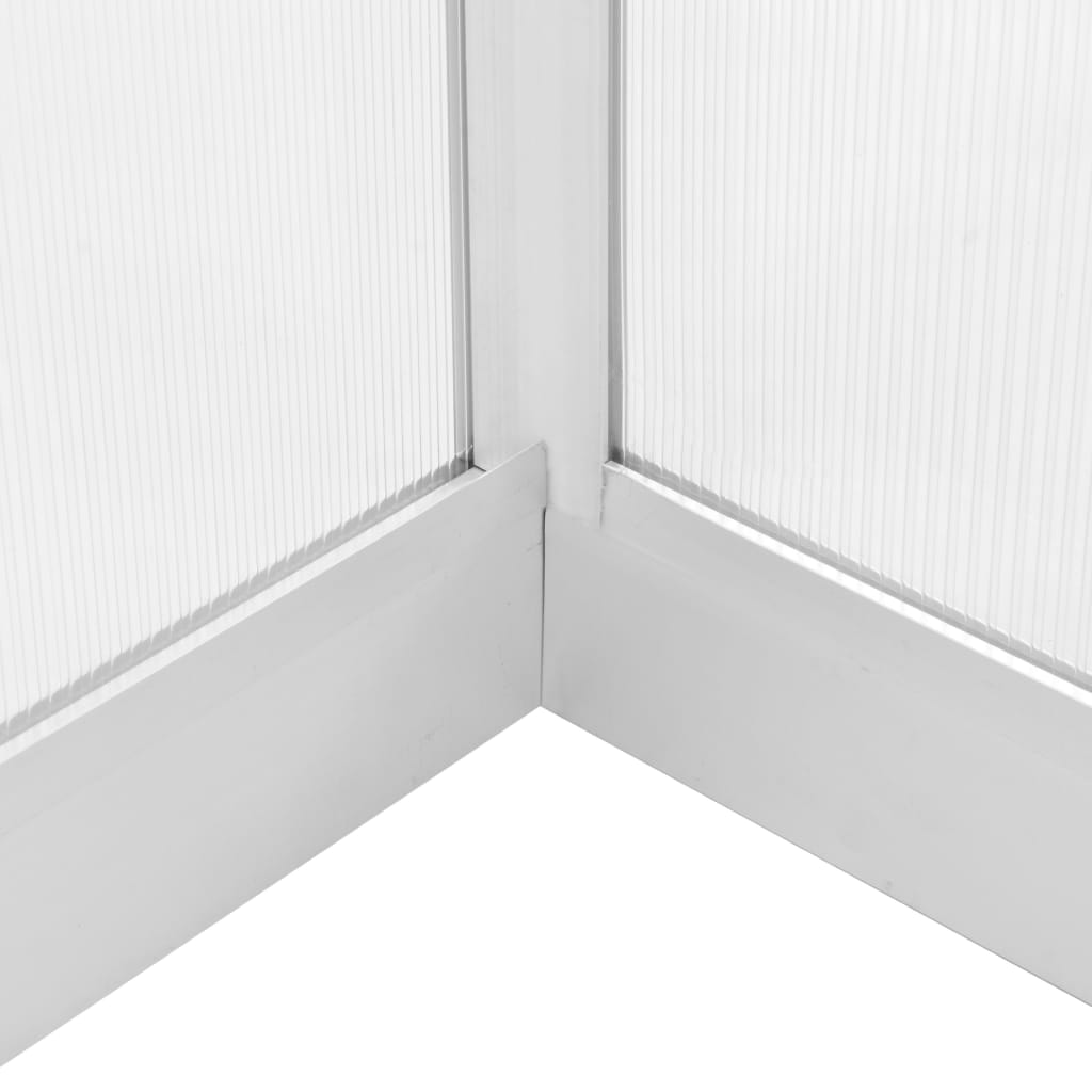 vidaXL Szklarnia z aluminiową ramą, 362x190x195 cm, 13,41 m³
