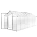 vidaXL Szklarnia z aluminiową ramą, 421x190x195 cm, 15,6 m³