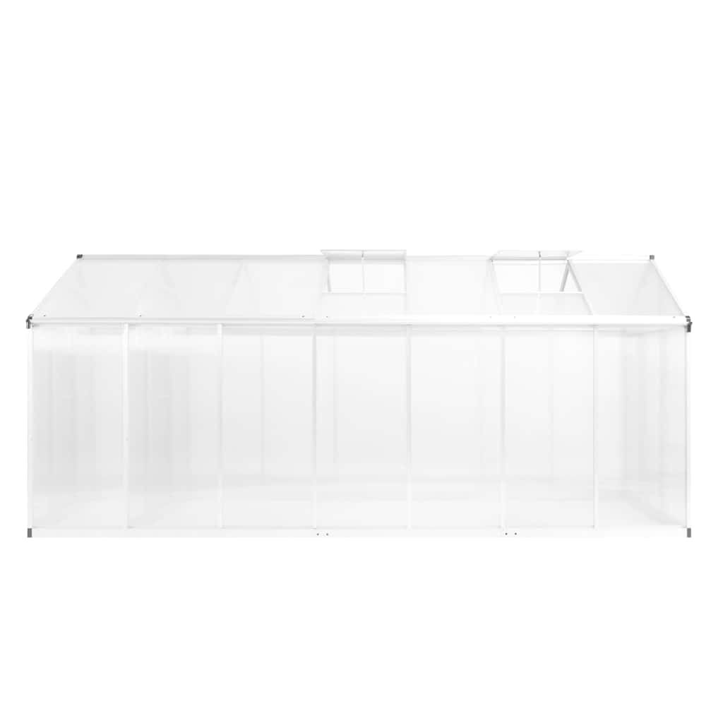 vidaXL Szklarnia z aluminiową ramą, 421x190x195 cm, 15,6 m³