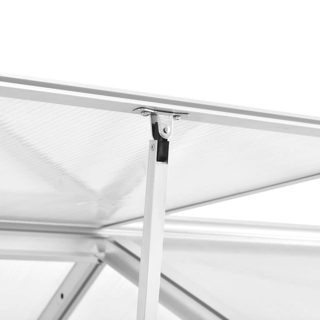 vidaXL Szklarnia z aluminiową ramą, 421x190x195 cm, 15,6 m³