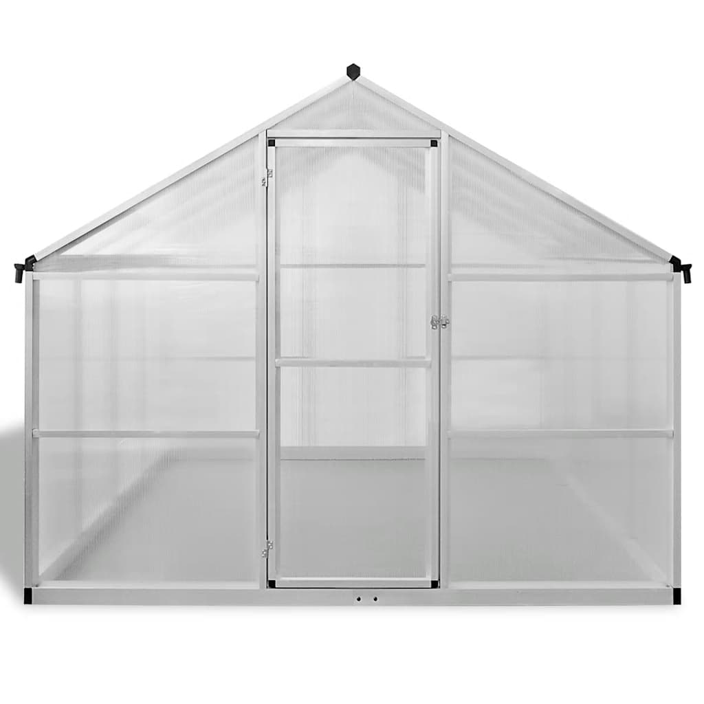 vidaXL Szklarnia z aluminiową ramą, 481x250x195 cm, 23,44 m³