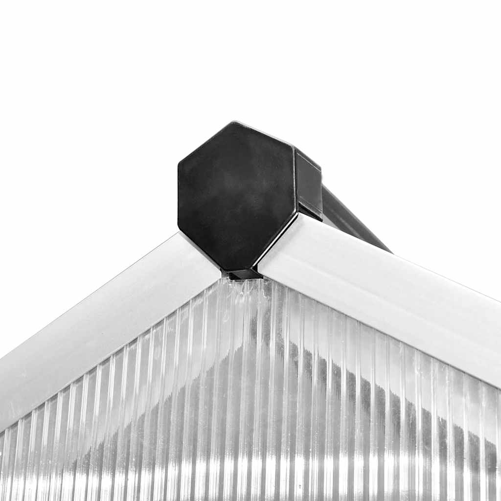 vidaXL Szklarnia z aluminiową ramą, 481x250x195 cm, 23,44 m³