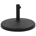 vidaXL Podstawa pod parasol ogrodowy, okrągła, żywica, 19 kg, czarna