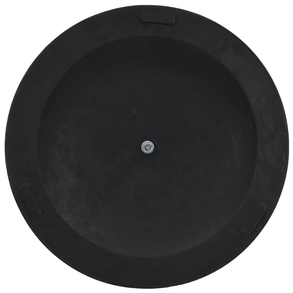 vidaXL Podstawa pod parasol ogrodowy, okrągła, żywica, 19 kg, brąz
