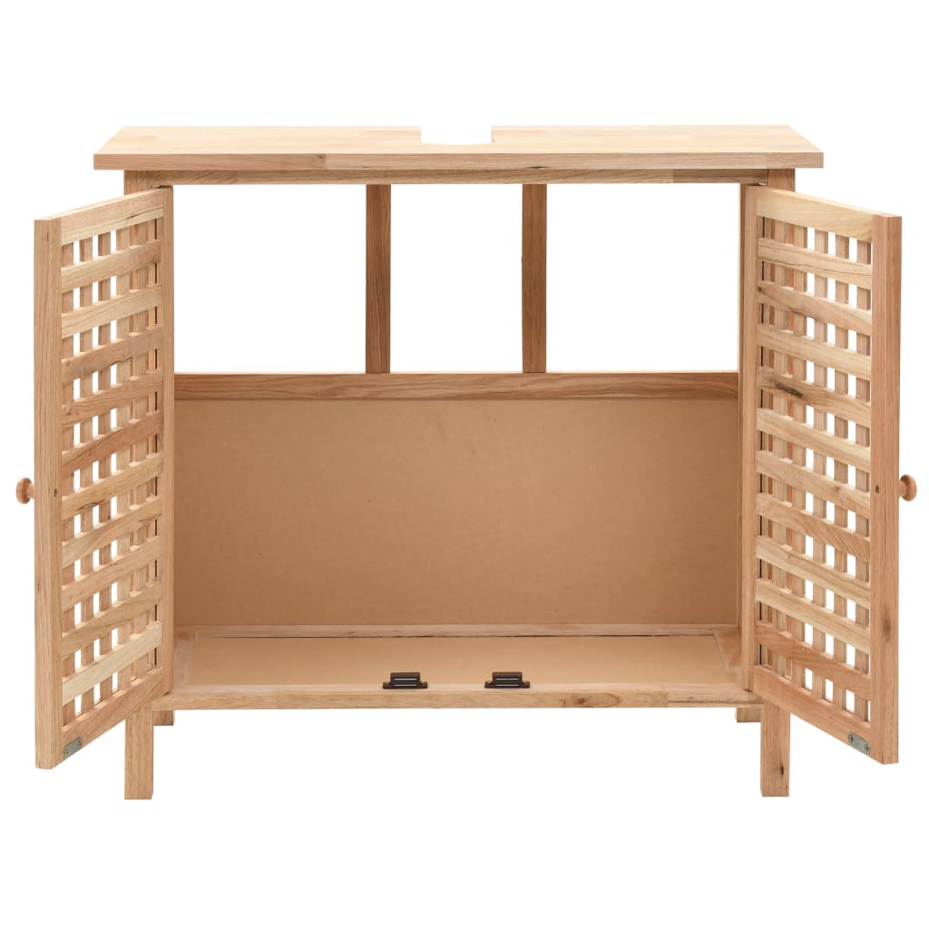 vidaXL Szafka pod umywalkę z drewna orzecha włoskiego, 66 x 29 x 61 cm