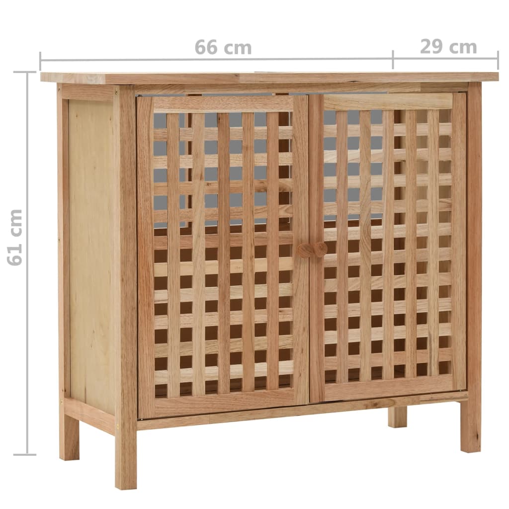 vidaXL Szafka pod umywalkę z drewna orzecha włoskiego, 66 x 29 x 61 cm