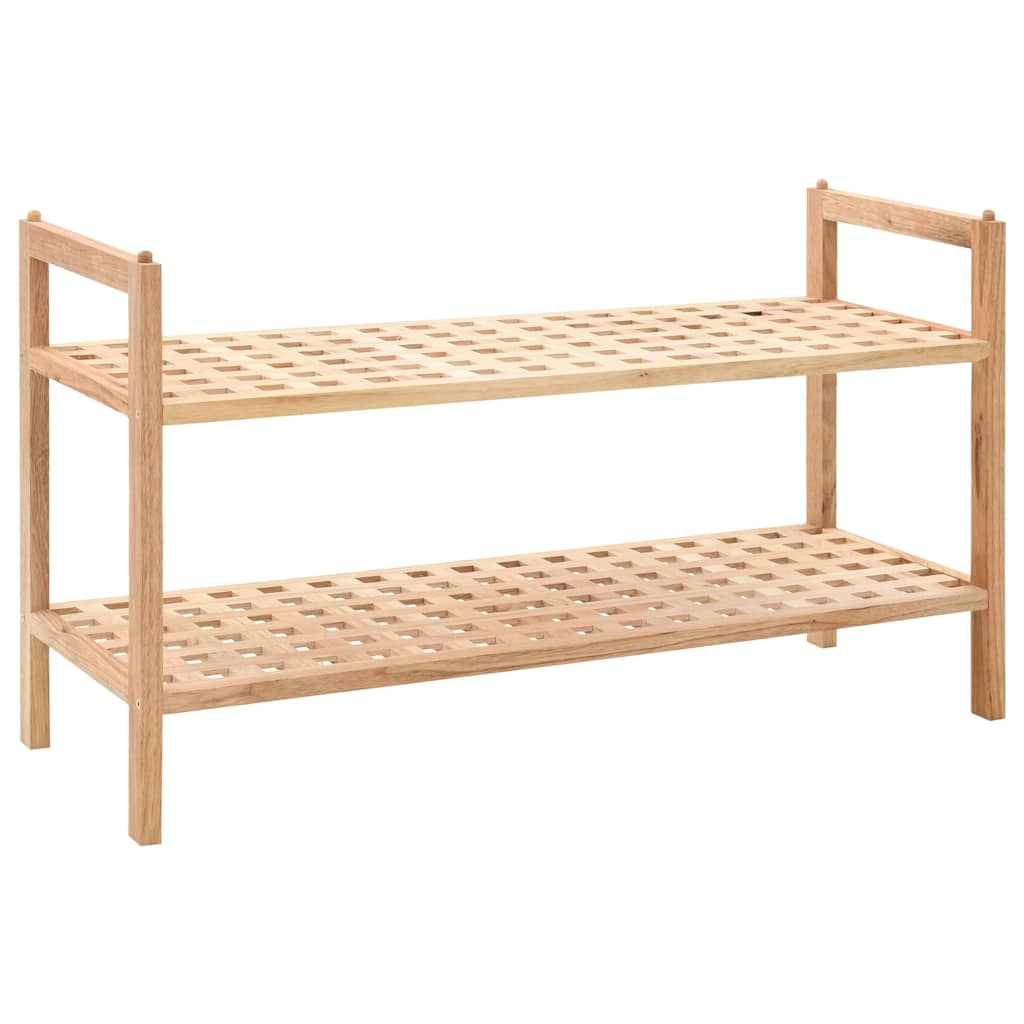 vidaXL Półka na buty z drewna orzecha włoskiego, 69 x 26 x 40 cm