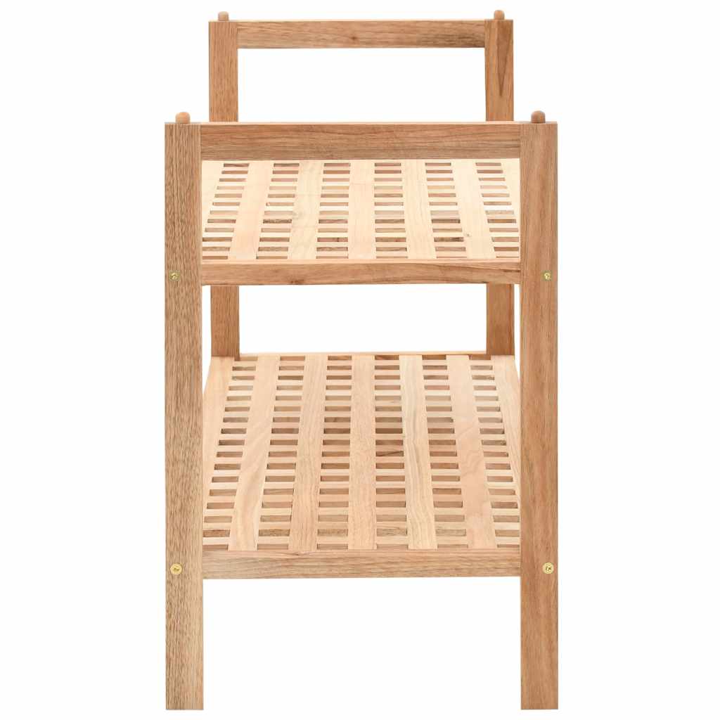 vidaXL Półka na buty z drewna orzecha włoskiego, 69 x 26 x 40 cm